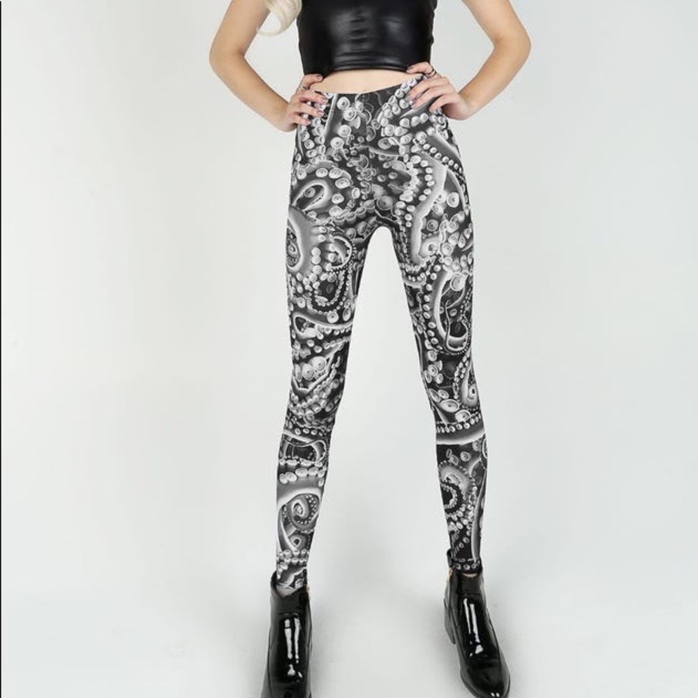 Blackmilk Mono Octopus HWMF Leggings